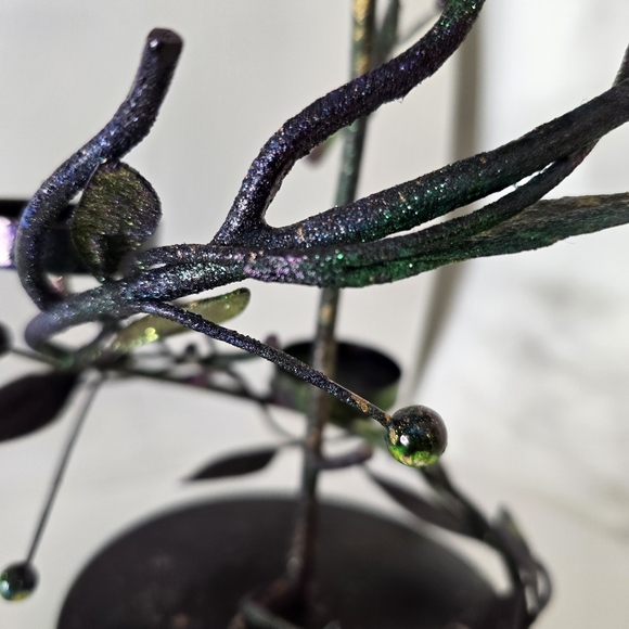 HANDCRAFTED Upcycled Metal Tea Light Candle Holder HANDPAINTED Table Art Decor - Picture 12 of 17